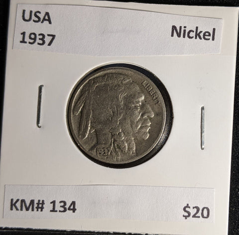 USA 1937 Nickel KM# 134 #598 #29A