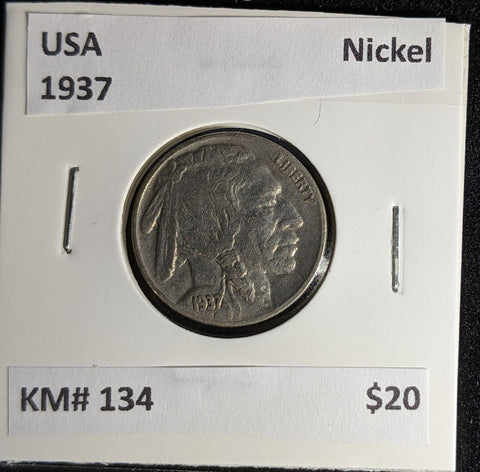 USA 1937 Nickel KM# 134 #640 #29A
