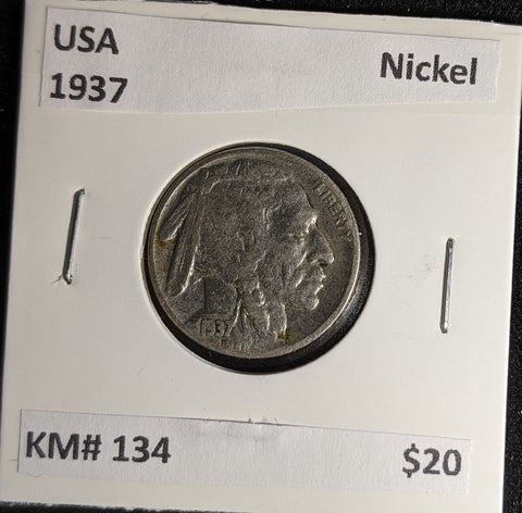 USA 1937 Nickel KM# 134 #646 #29A