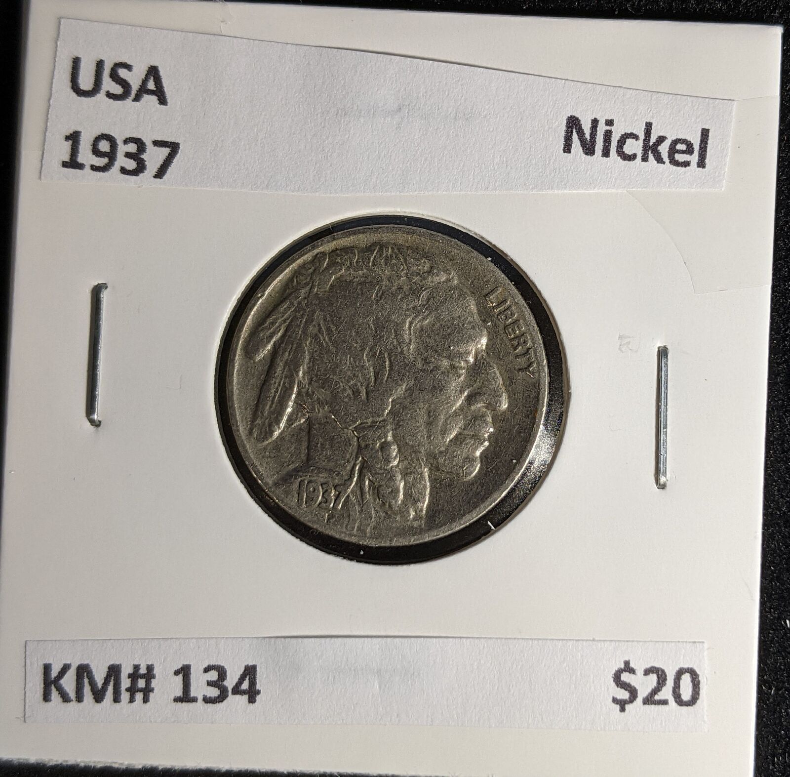 USA 1937 Nickel KM# 134 #625 #29A