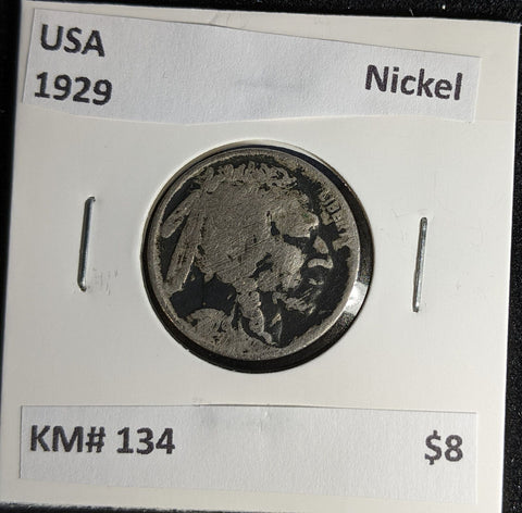 USA 1929 Nickel KM# 134 #191 #29A
