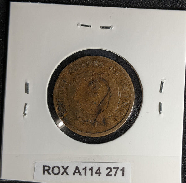 USA 1868 Two Cent KM# 94 Residue #271 #29A