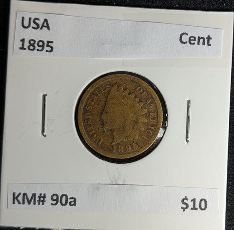 USA 1895 Cent KM# 90a #239 #29B