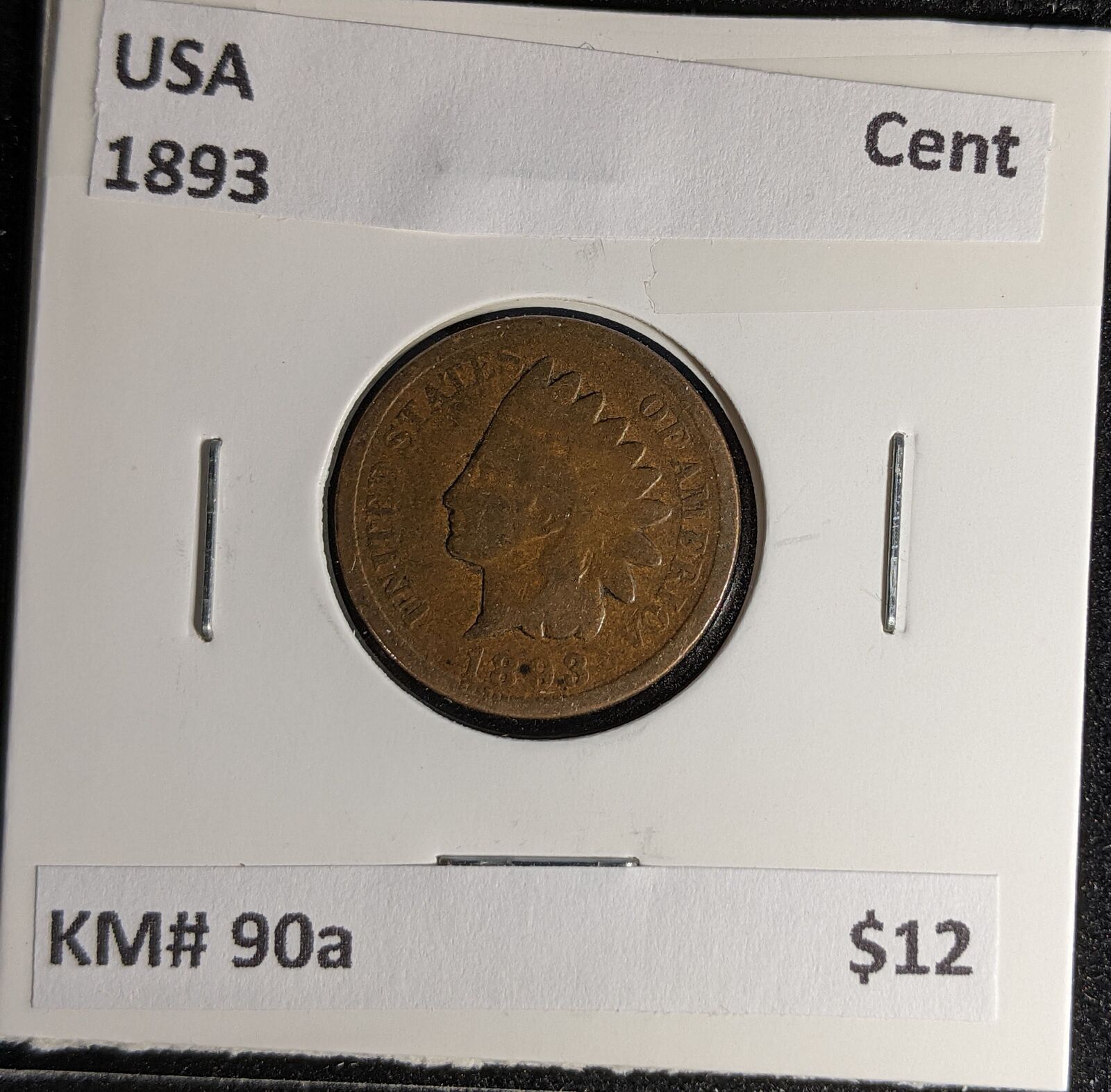 USA 1893 Cent KM# 90a #236 #29B