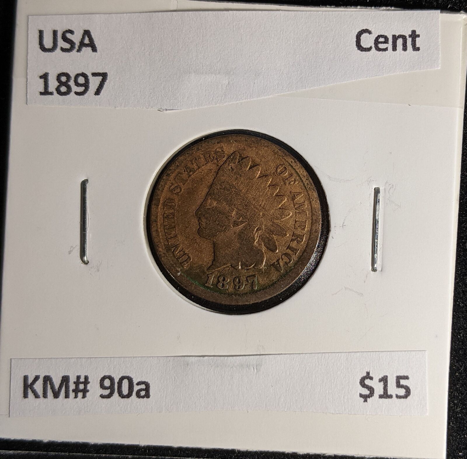 USA 1897 Cent KM# 90a #141 #29B