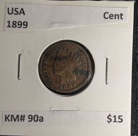 USA 1899 Cent KM# 90a #142 #29B