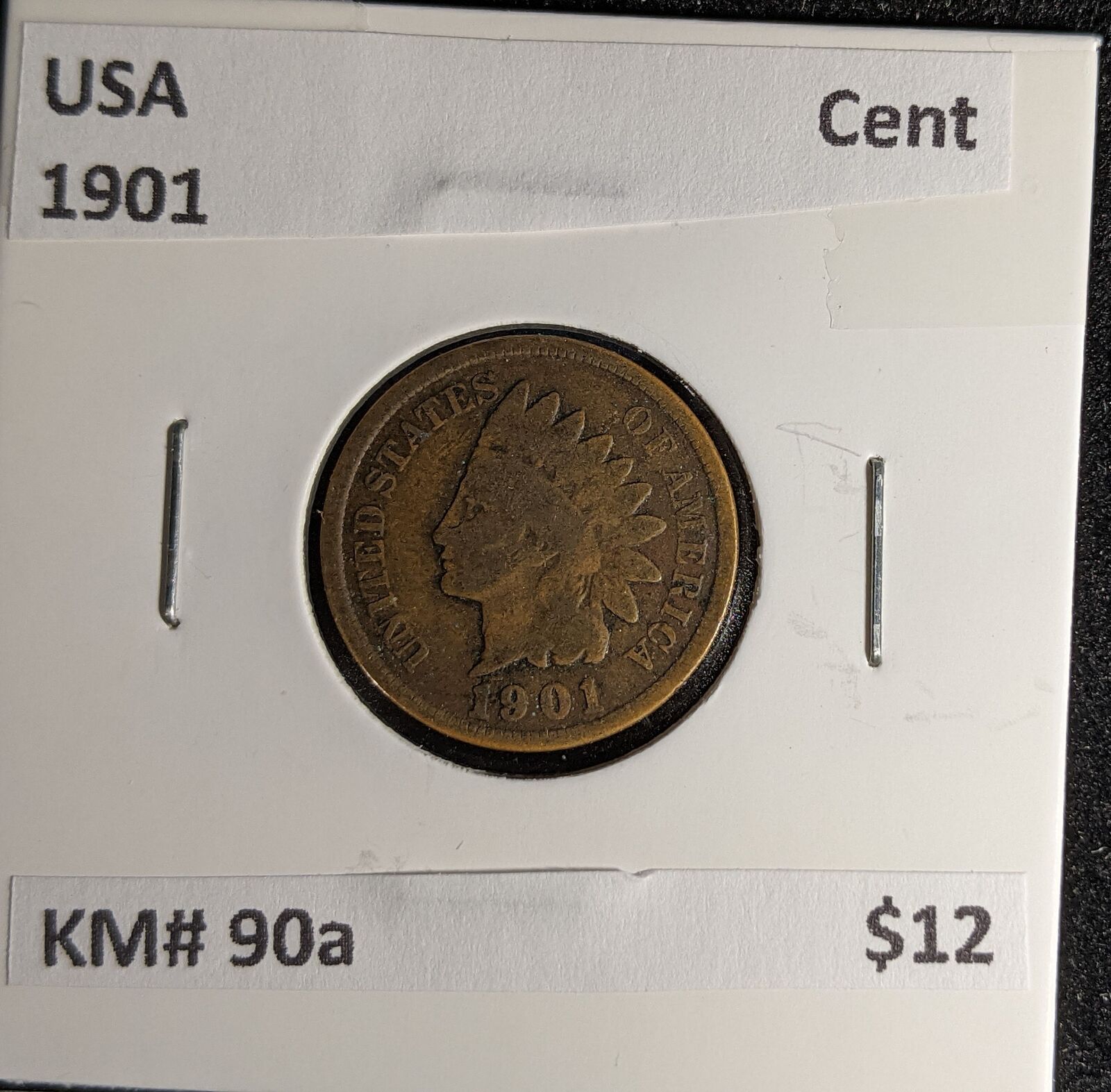 USA 1901 Cent KM# 90a #294 #29B
