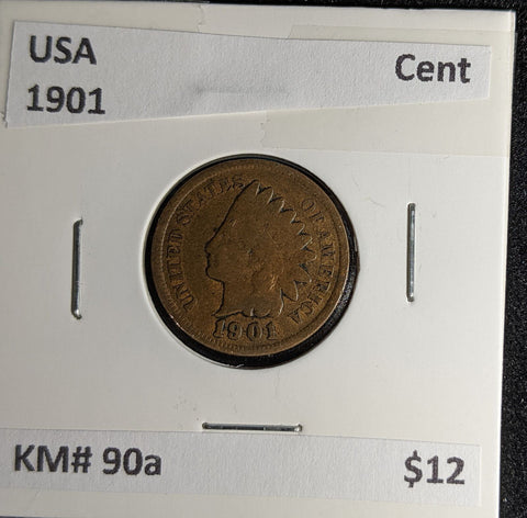 USA 1901 Cent KM# 90a #273 #29B