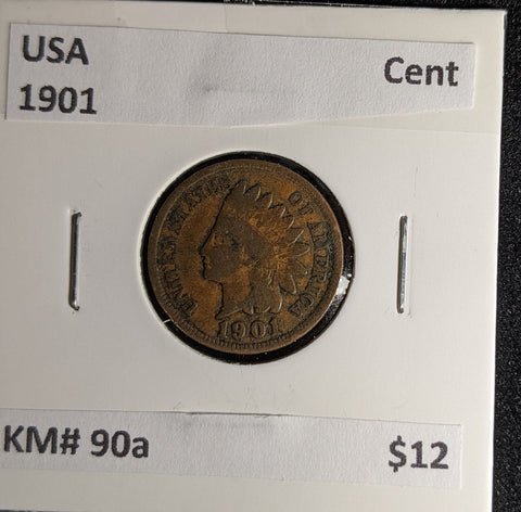 USA 1901 Cent KM# 90a #262 #29B