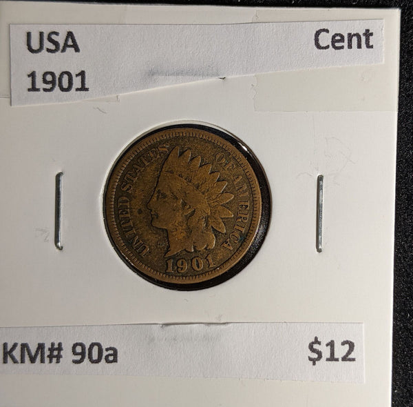 USA 1901 Cent KM# 90a #284 #29B