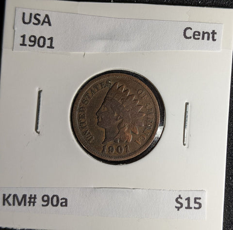 USA 1901 Cent KM# 90a #260 #29B