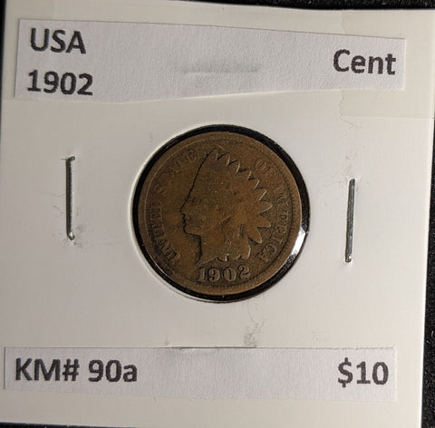 USA 1902 Cent KM# 90a #034 #29B