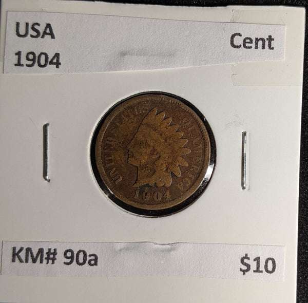 USA 1904 Cent KM# 90a #022 #30A