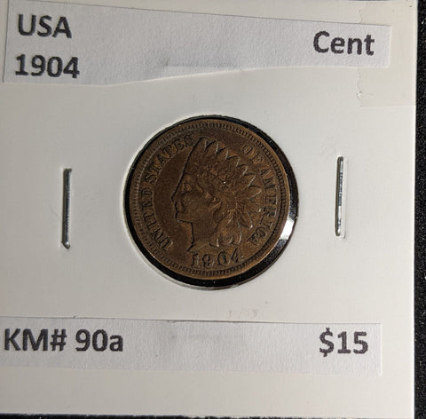 USA 1904 Cent KM# 90a #030 #29C