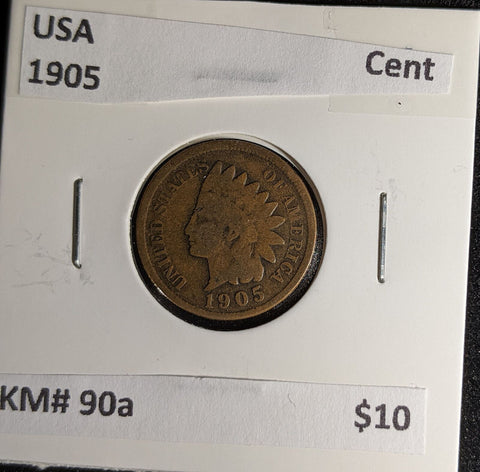 USA 1905 Cent KM# 90a #003 #30A