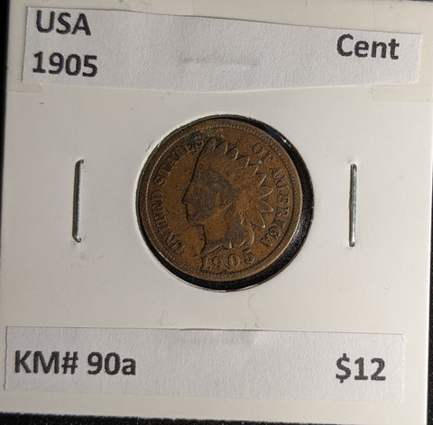 USA 1905 Cent KM# 90a #041 #30A