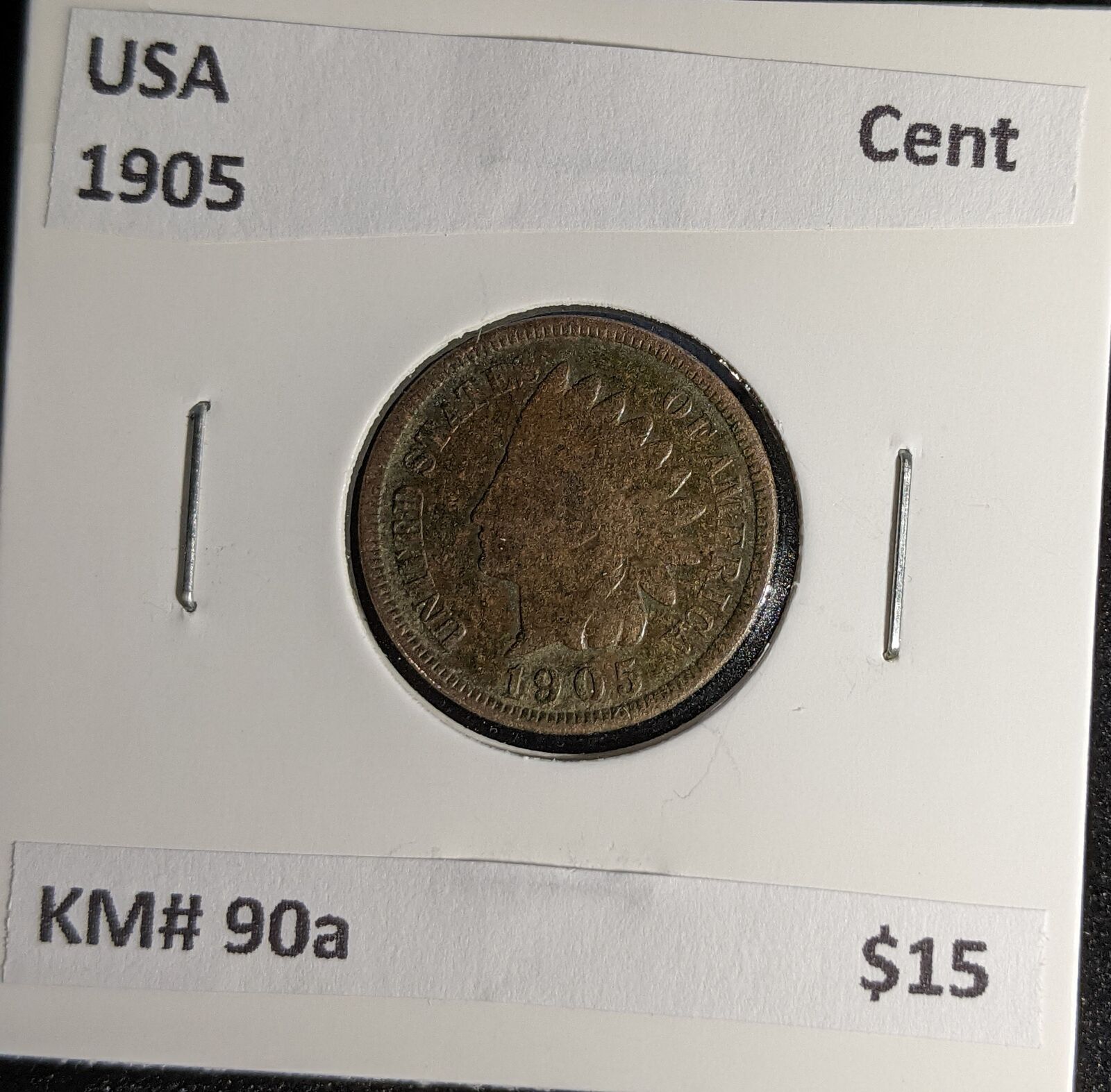 USA 1905 Cent KM# 90a #036 #30A