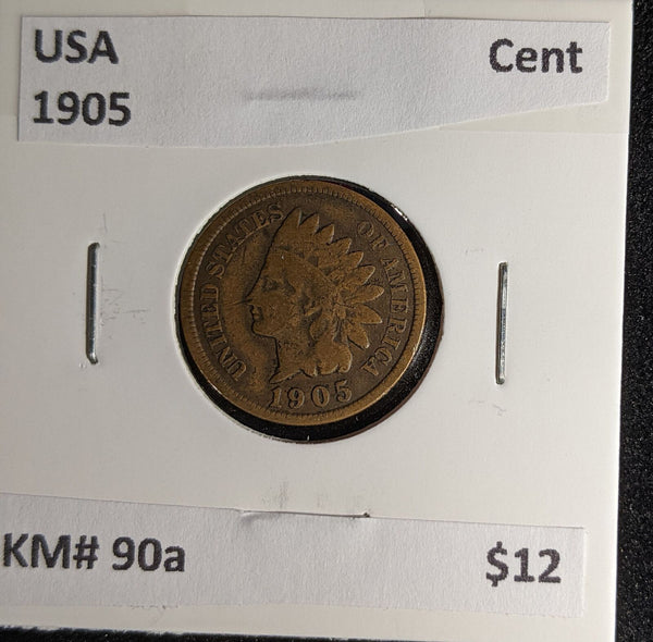 USA 1905 Cent KM# 90a #203 #30A