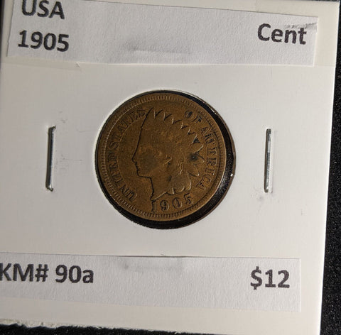 USA 1905 Cent KM# 90a #206 #30A