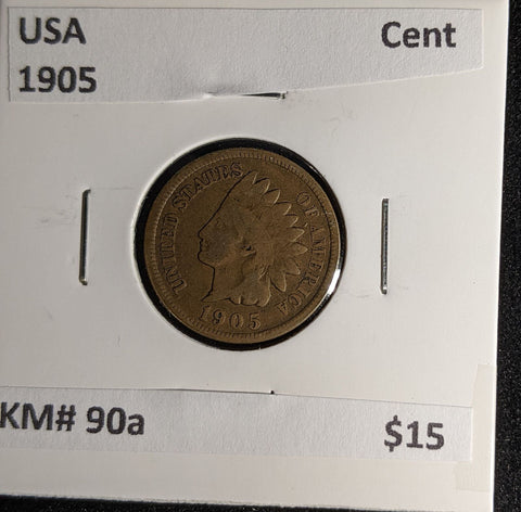 USA 1905 Cent KM# 90a #0203 #30A