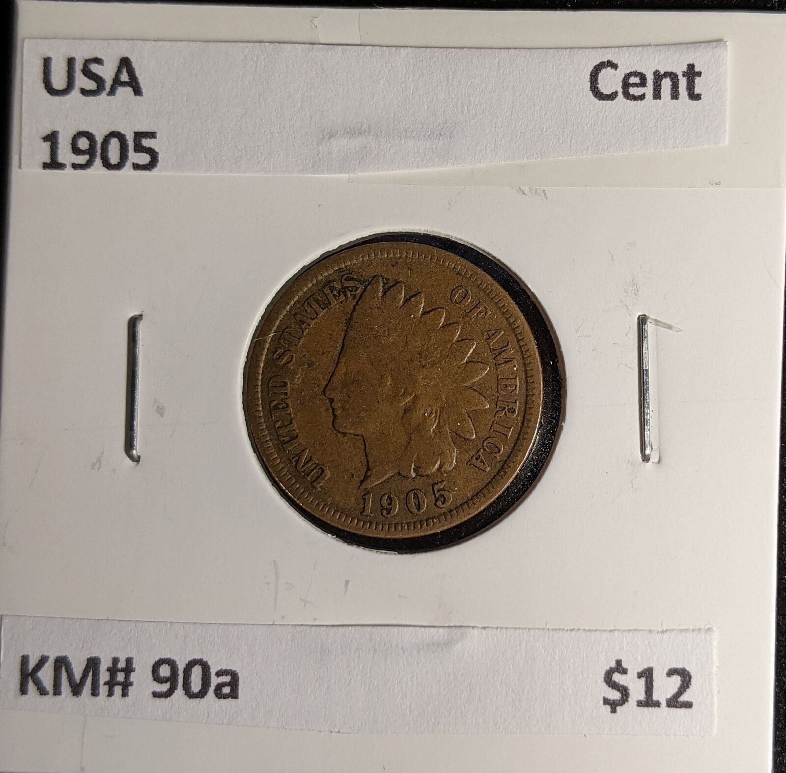 USA 1905 Cent KM# 90a #253 #30A