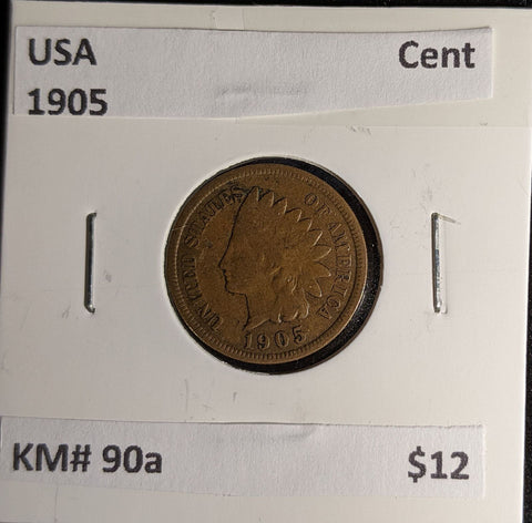 USA 1905 Cent KM# 90a #253 #30A