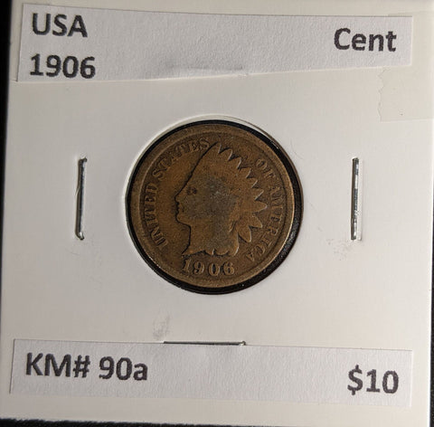 USA 1906 Cent KM# 90a #046 #30A