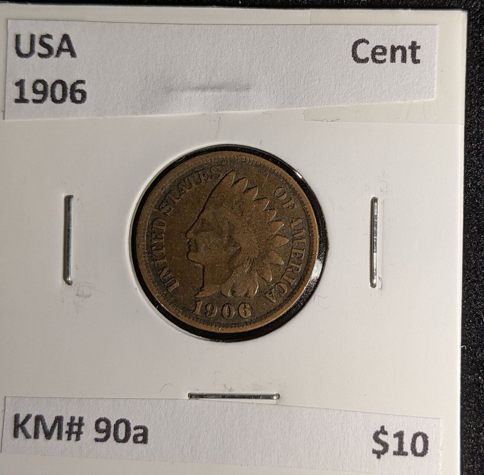 USA 1906 Cent KM# 90a #039 #30A