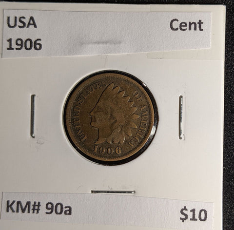 USA 1906 Cent KM# 90a #039 #30A