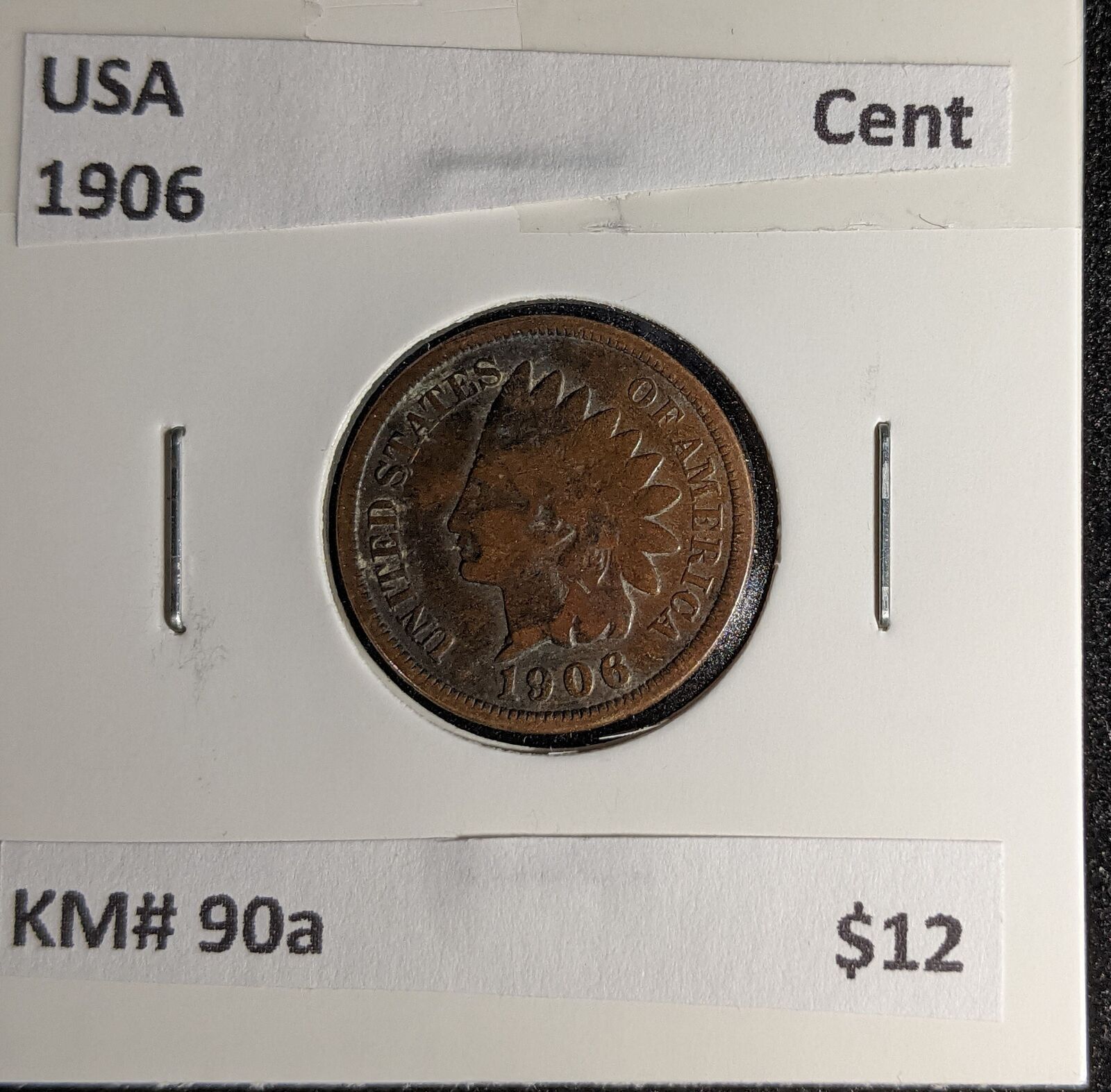 USA 1906 Cent KM# 90a #005 #30A