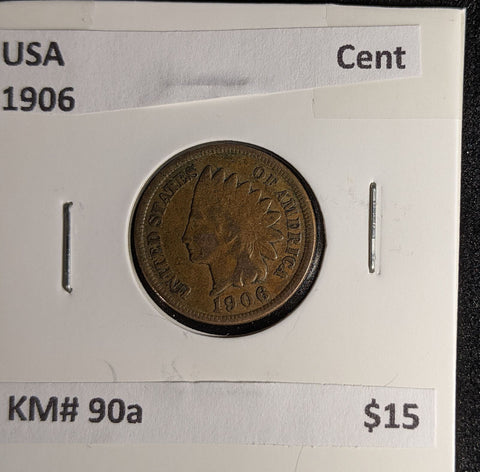 USA 1906 Cent KM# 90a #049 #30A
