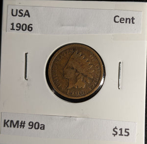 USA 1906 Cent KM# 90a #020 #30A