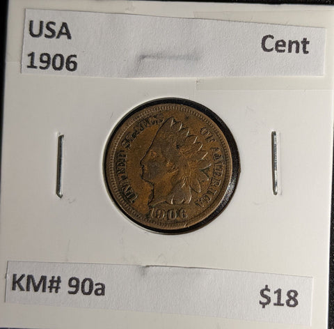 USA 1906 Cent KM# 90a #264 #30A
