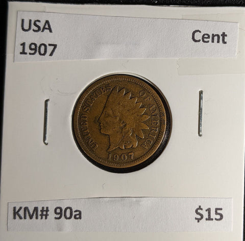 USA 1907 Cent KM# 90a #289 #30A