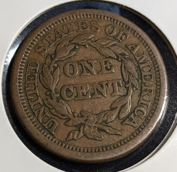 USA 1848 One Cent KM# 67 Scratches #209 #30C