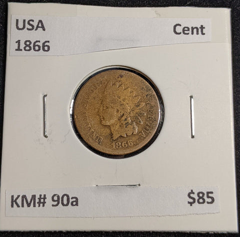 USA 1866 Cent KM# 90a #241 #30C