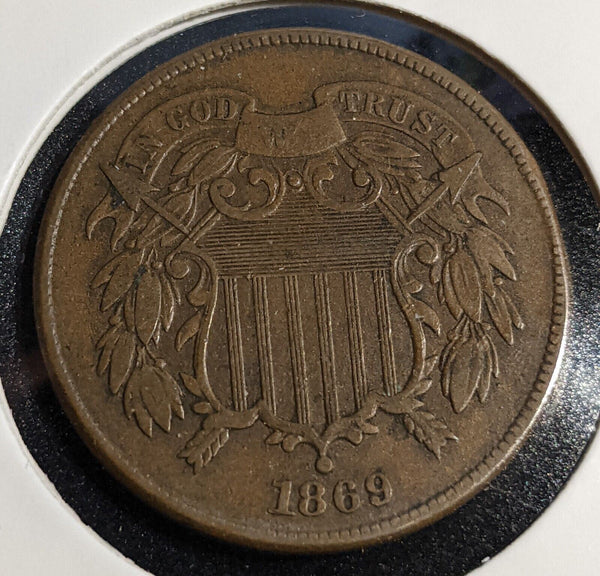 USA 1869 Two Cent KM# 94 #244 #31A