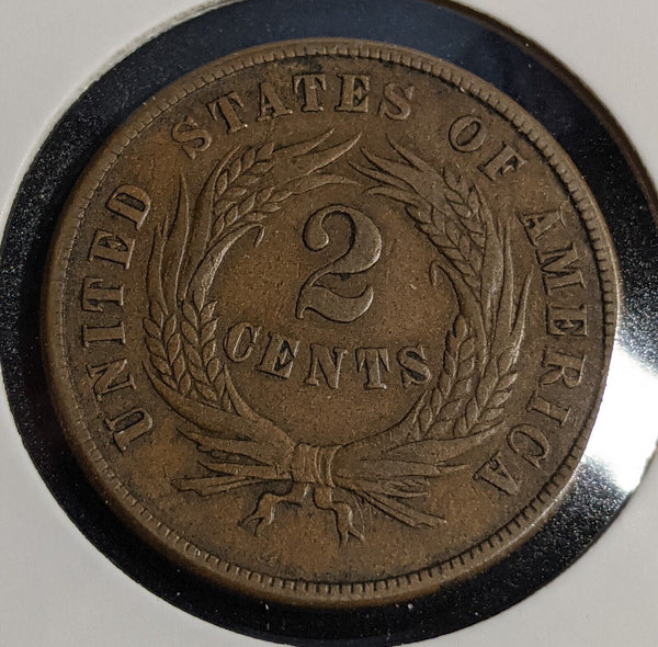 USA 1869 Two Cent KM# 94 #244 #31A