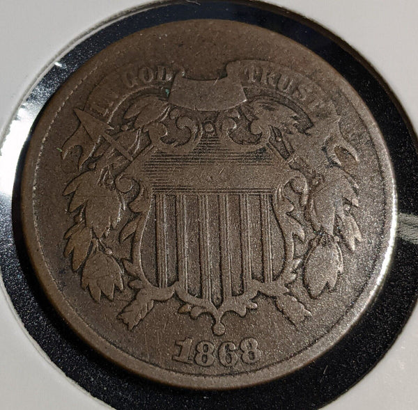 USA 1868 Two Cent KM# 94 #266 #31A