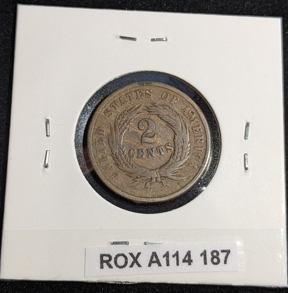 USA 1864 Two Cent KM# 94 #187 #31A