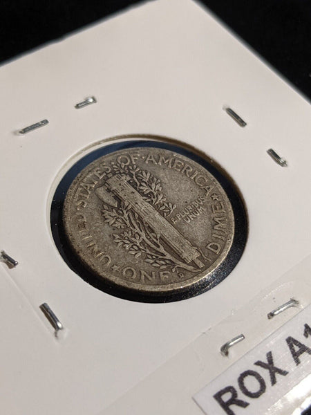 USA 1927 D Dime KM# 140 Scratches #636 #31A