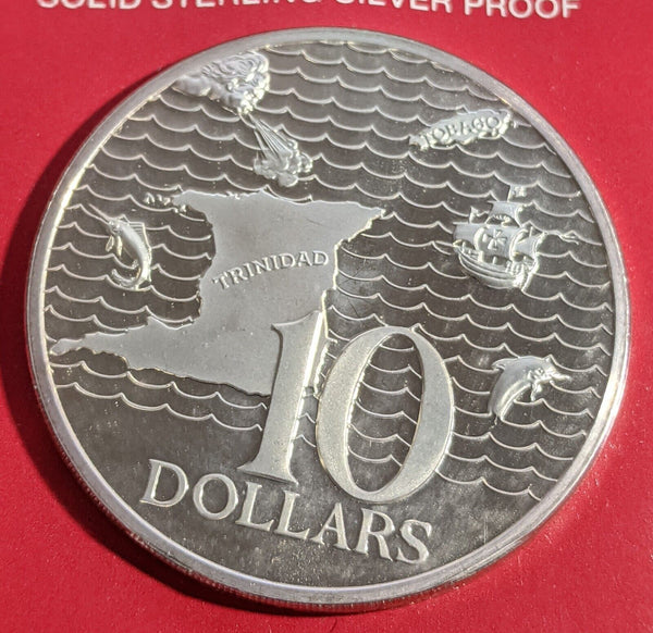 Trinidad & Tobago Proof 1976 Silver 10 Dollars KM# 36a #126