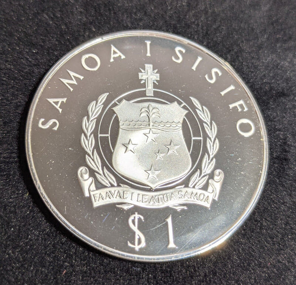 West Samoa proof 1976 Tala Weightlifting Silver olympic games km22a #2059