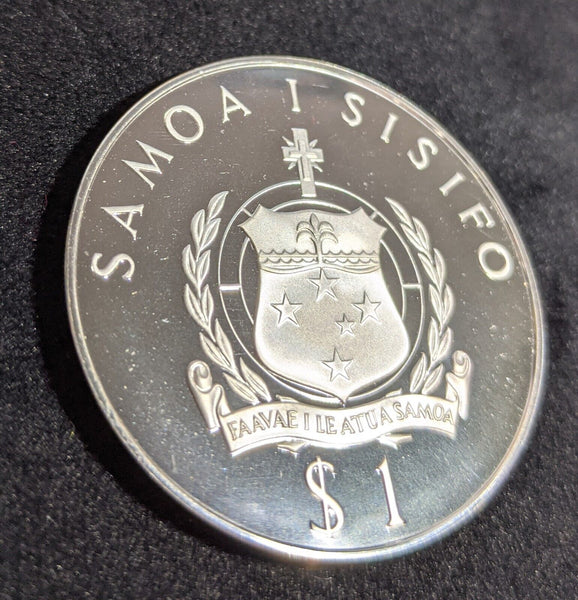 West Samoa proof 1976 Tala Weightlifting Silver olympic games km22a #2059