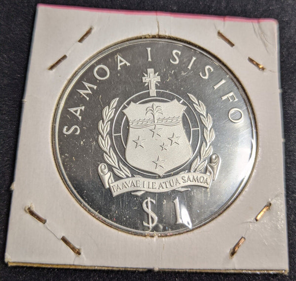 West Samoa proof 1976 Tala Weightlifting Silver olympic games km22a #113