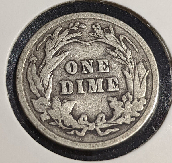 USA 1904 Dime Cleaned KM# 113 #611 #31B