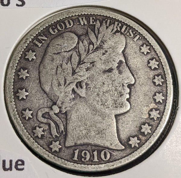 USA 1910 S 50 Cents Residue Scratches KM# 142 #101 #31B