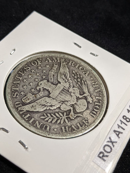 USA 1910 S 50 Cents Residue Scratches KM# 142 #101 #31B