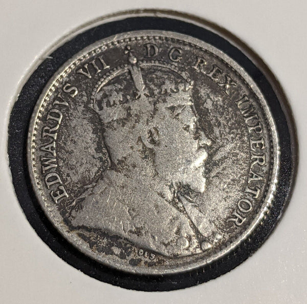 Canada NEWFOUNDLAND 1903 5 Cents KM# 7 Cleaned Scratches #233 #31A