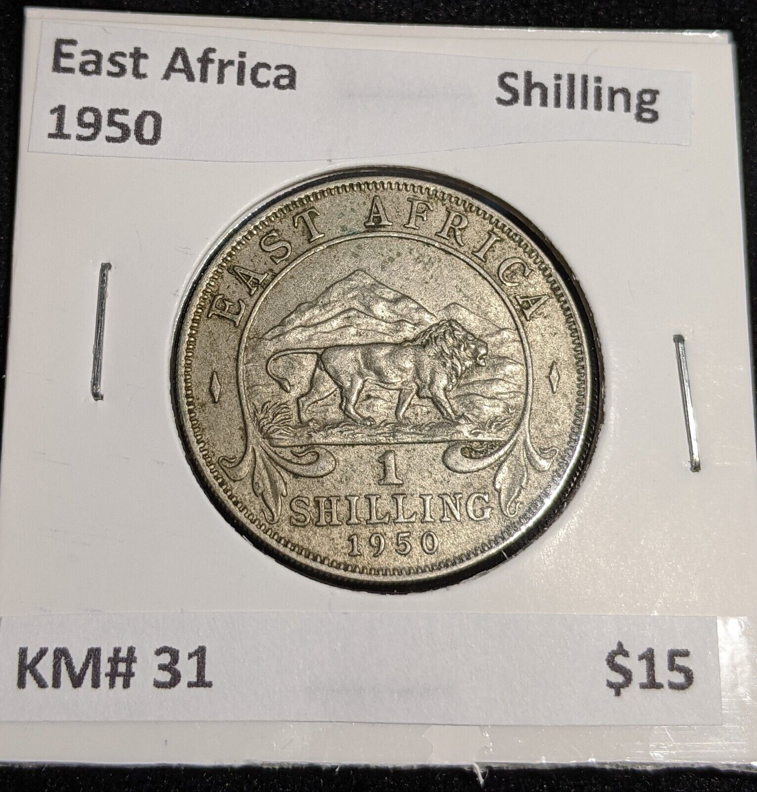 East Africa 1950 Shilling KM# 31 #130 #31C